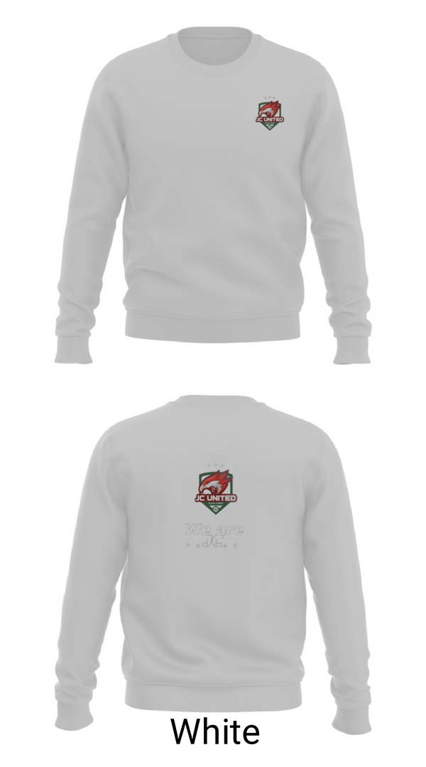 Crew Neck Sweatshirt, JC United, Men's Soccer, Teamtime, Team time, sublimation, custom sports apparel, team uniforms, spirit wear, spiritwear, sports uniforms, custom shirts, team store, custom team store, fundraiser sports, apparel fundraiser