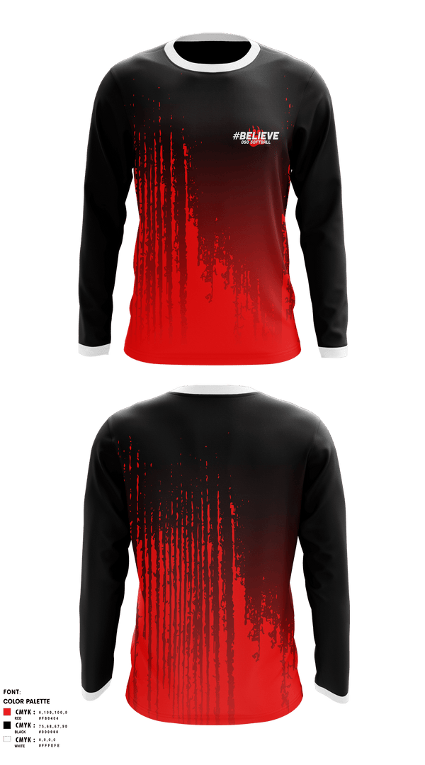 Long Sleeve Performance Shirt, West Oso High School Softball, Softball, Teamtime, Team time, sublimation, custom sports apparel, team uniforms, spirit wear, spiritwear, sports uniforms, custom shirts, team store, custom team store, fundraiser sports, apparel fundraiser
