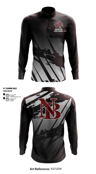 Quarter Zip Jacket, New Brockton High School Basketball, Men's Basketball, Teamtime, Team time, sublimation, custom sports apparel, team uniforms, spirit wear, spiritwear, sports uniforms, custom shirts, team store, custom team store, fundraiser sports, apparel fundraiser