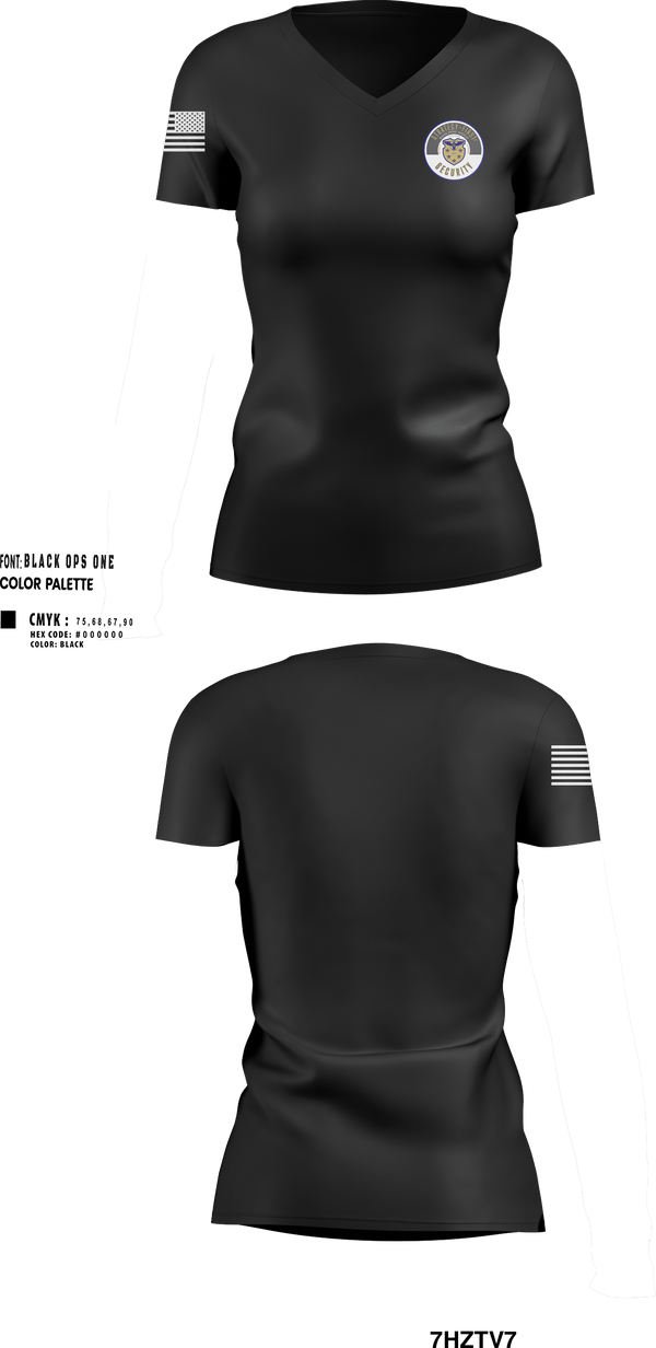 Womens Short Sleeve Vneck Shirt, Strategy First Mission Support Services LLC, , Teamtime, Team time, sublimation, custom sports apparel, team uniforms, spirit wear, spiritwear, sports uniforms, custom shirts, team store, custom team store, fundraiser sports, apparel fundraiser