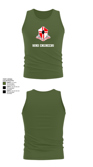 Tank Top, 92nd Engineers, , Teamtime, Team time, sublimation, custom sports apparel, team uniforms, spirit wear, spiritwear, sports uniforms, custom shirts, team store, custom team store, fundraiser sports, apparel fundraiser