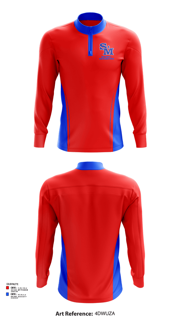 Quarter Zip Jacket, Saint Mary'S High School Cheer, Cheer, Teamtime, Team time, sublimation, custom sports apparel, team uniforms, spirit wear, spiritwear, sports uniforms, custom shirts, team store, custom team store, fundraiser sports, apparel fundraiser