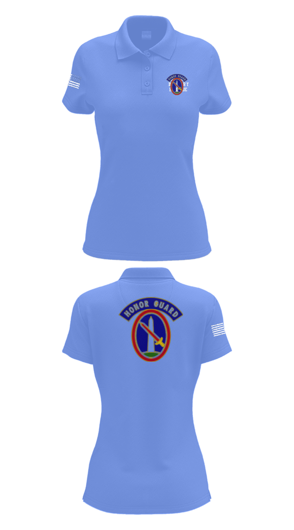 Women's Short Sleeve Performance Polo, 3RD U S Infantry Brigade, Army, Teamtime, Team time, sublimation, custom sports apparel, team uniforms, spirit wear, spiritwear, sports uniforms, custom shirts, team store, custom team store, fundraiser sports, apparel fundraiser