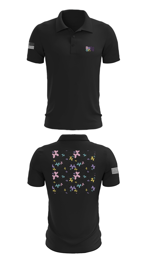 Short Sleeve Performance Polo, Chin Bum Balloons, , Teamtime, Team time, sublimation, custom sports apparel, team uniforms, spirit wear, spiritwear, sports uniforms, custom shirts, team store, custom team store, fundraiser sports, apparel fundraiser