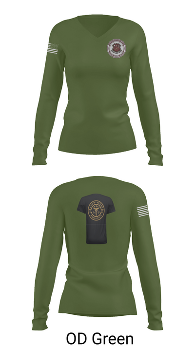 BOLC 187TH 66785601 Women's Long Sleeve V-neck Shirt - 57