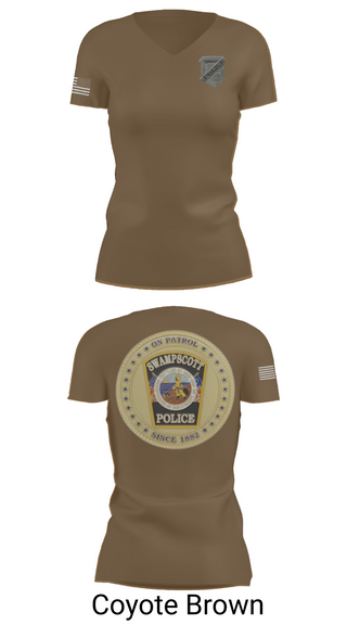 Womens Short Sleeve Vneck Shirt, Swampscott Police, Police, Teamtime, Team time, sublimation, custom sports apparel, team uniforms, spirit wear, spiritwear, sports uniforms, custom shirts, team store, custom team store, fundraiser sports, apparel fundraiser