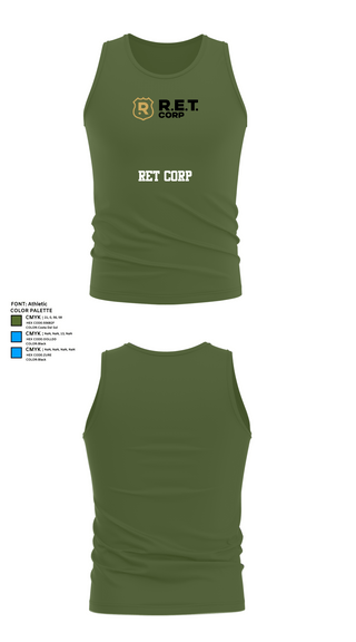 Tank Top, RET CORP, Police, Teamtime, Team time, sublimation, custom sports apparel, team uniforms, spirit wear, spiritwear, sports uniforms, custom shirts, team store, custom team store, fundraiser sports, apparel fundraiser