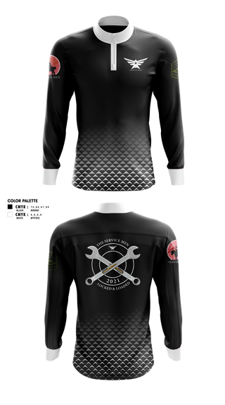 Quarter Zip Jacket, The ServicemenThe Servicemen, , Teamtime, Team time, sublimation, custom sports apparel, team uniforms, spirit wear, spiritwear, sports uniforms, custom shirts, team store, custom team store, fundraiser sports, apparel fundraiser