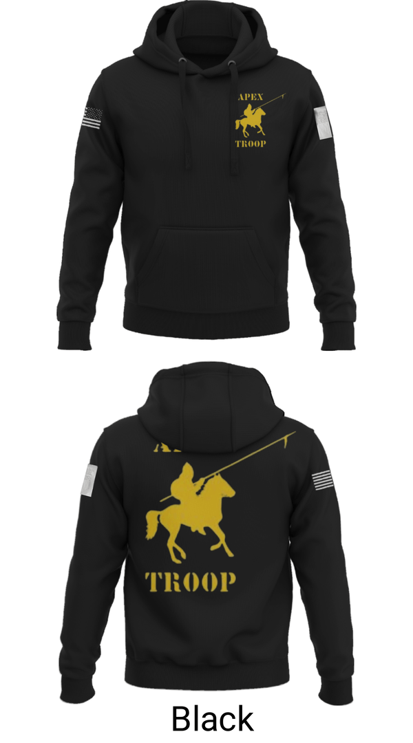 Hoodie, Alpha Troop, 1-221 CAV, National Guard, Teamtime, Team time, sublimation, custom sports apparel, team uniforms, spirit wear, spiritwear, sports uniforms, custom shirts, team store, custom team store, fundraiser sports, apparel fundraiser