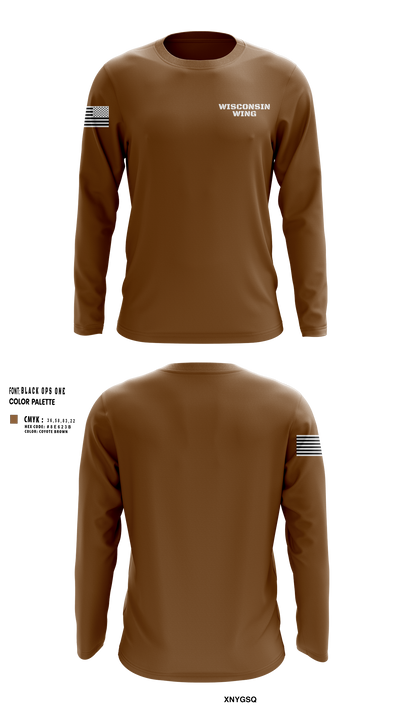 Wisconsin Wing 72977871 Long Sleeve Performance Shirt 30