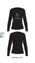 Maverickgarageflooring 85949571 Women's Long Sleeve V-neck Shirt -1 34