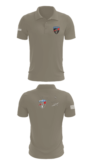 Short Sleeve Performance Polo, 3-172 FiST, Army, Teamtime, Team time, sublimation, custom sports apparel, team uniforms, spirit wear, spiritwear, sports uniforms, custom shirts, team store, custom team store, fundraiser sports, apparel fundraiser
