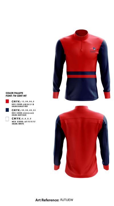 May-Port CG High School Basketball 23054891 Quarter Zip Jacket - 1
