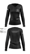 Denver Police Fugitive Unit 88956823 Women's Long Sleeve V-neck Shirt - 3
