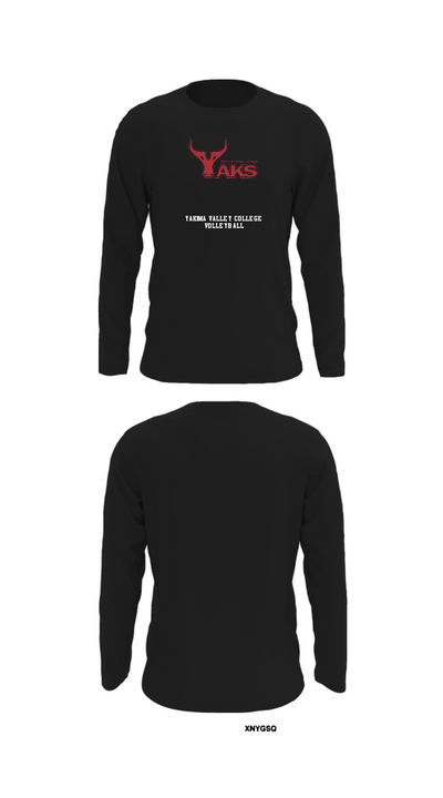 Yakima Valley College Volleyball 59541208 Long Sleeve Performance Shirt - 27