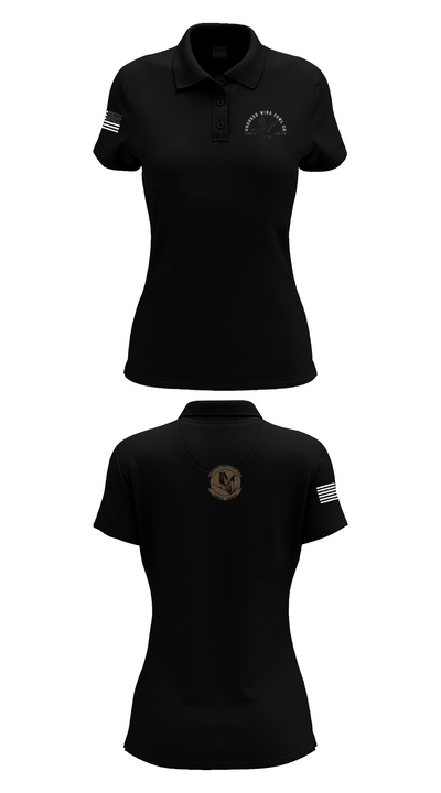 Crooked Wing Fowl Co. 60140412 Women's Short Sleeve Performance Polo  - 16