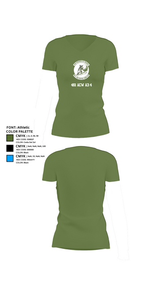 Womens Short Sleeve Vneck Shirt, 461 ACW A3/4, , Teamtime, Team time, sublimation, custom sports apparel, team uniforms, spirit wear, spiritwear, sports uniforms, custom shirts, team store, custom team store, fundraiser sports, apparel fundraiser