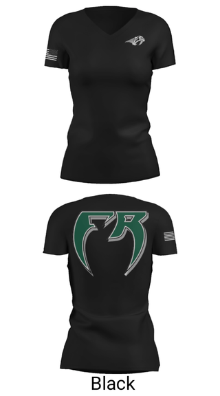 Women's Short Sleeve Vneck Shirt, Fossil Ridge High School Baseball, Baseball, Teamtime, Team time, sublimation, custom sports apparel, team uniforms, spirit wear, spiritwear, sports uniforms, custom shirts, team store, custom team store, fundraiser sports, apparel fundraiser