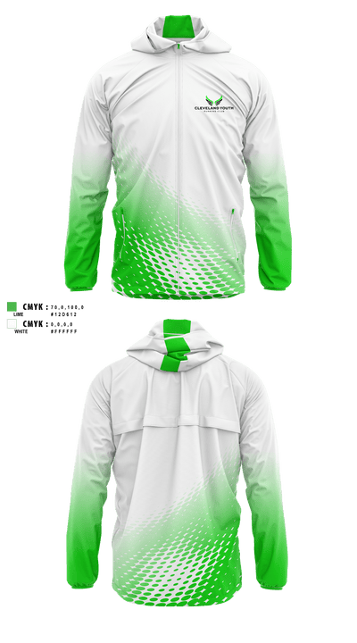 Cleveland Youth Running Club 35582645 Windbreaker - 2