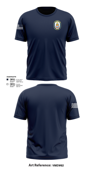 Short Sleeve Performance Shirt, Uss Gonzalez, Navy, Teamtime, Team time, sublimation, custom sports apparel, team uniforms, spirit wear, spiritwear, sports uniforms, custom shirts, team store, custom team store, fundraiser sports, apparel fundraiser