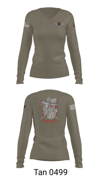 Women's Long Sleeve Vneck Shirt, Dirty Deuce, , Teamtime, Team time, sublimation, custom sports apparel, team uniforms, spirit wear, spiritwear, sports uniforms, custom shirts, team store, custom team store, fundraiser sports, apparel fundraiser