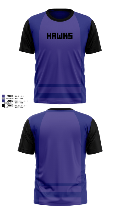Hawks 44587457 Short Sleeve Performance Shirt - 41