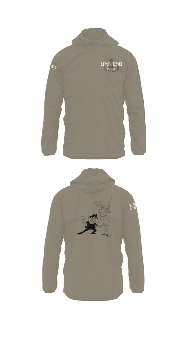 Windbreaker, 18th EOD Det, Army, Teamtime, Team time, sublimation, custom sports apparel, team uniforms, spirit wear, spiritwear, sports uniforms, custom shirts, team store, custom team store, fundraiser sports, apparel fundraiser
