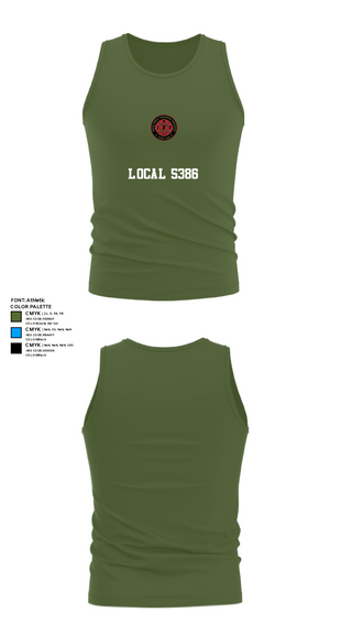 Tank Top, Local 5386, Fire Department, Teamtime, Team time, sublimation, custom sports apparel, team uniforms, spirit wear, spiritwear, sports uniforms, custom shirts, team store, custom team store, fundraiser sports, apparel fundraiser