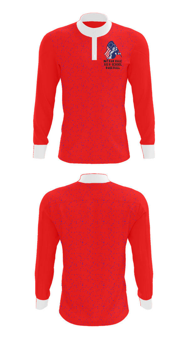 Quarter Zip Jacket, Nathan Hale High School Baseball, Baseball, Teamtime, Team time, sublimation, custom sports apparel, team uniforms, spirit wear, spiritwear, sports uniforms, custom shirts, team store, custom team store, fundraiser sports, apparel fundraiser