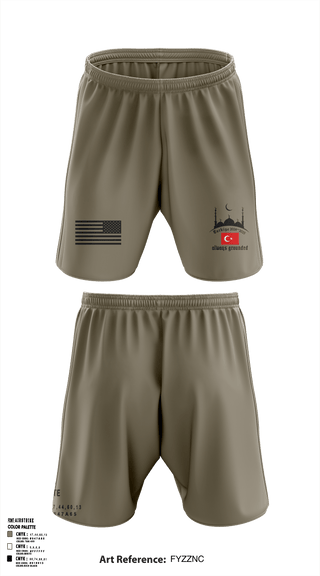 Athletic Shorts With Pockets, C co 3-227 AHB, Army, Teamtime, Team time, sublimation, custom sports apparel, team uniforms, spirit wear, spiritwear, sports uniforms, custom shirts, team store, custom team store, fundraiser sports, apparel fundraiser