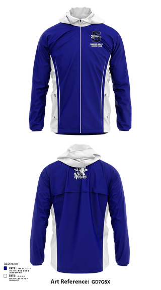 Windbreaker, Shawnee Middle School Cheer, Cheer, Teamtime, Team time, sublimation, custom sports apparel, team uniforms, spirit wear, spiritwear, sports uniforms, custom shirts, team store, custom team store, fundraiser sports, apparel fundraiser