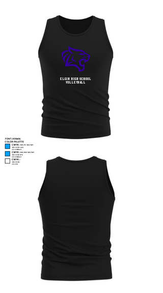 Tank Top, Elgin High School Volleyball, Women's Volleyball, Teamtime, Team time, sublimation, custom sports apparel, team uniforms, spirit wear, spiritwear, sports uniforms, custom shirts, team store, custom team store, fundraiser sports, apparel fundraiser
