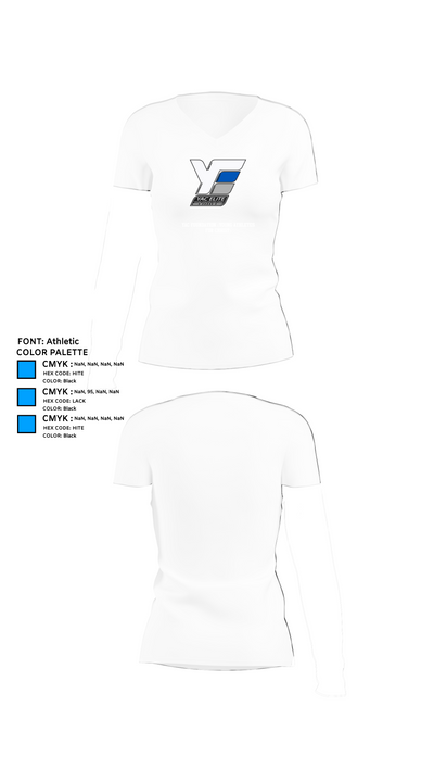 YAC Foundation (Young Athletes For Christ) 20003794 Women's Short Sleeve V-neck Shirt - 18