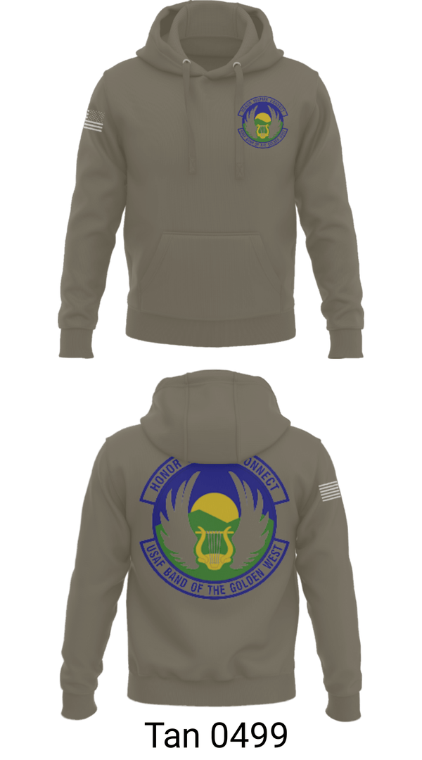 Hoodie, USAF Band of the Golden West, , Teamtime, Team time, sublimation, custom sports apparel, team uniforms, spirit wear, spiritwear, sports uniforms, custom shirts, team store, custom team store, fundraiser sports, apparel fundraiser
