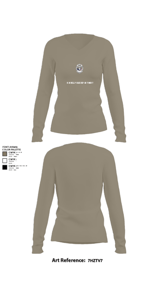 Women's Long Sleeve Vneck Shirt, Haskell Police Department, Police, Teamtime, Team time, sublimation, custom sports apparel, team uniforms, spirit wear, spiritwear, sports uniforms, custom shirts, team store, custom team store, fundraiser sports, apparel fundraiser
