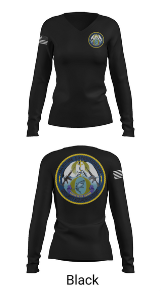 Womens Long Sleeve Vneck Shirt, MSRON 8, Navy, Teamtime, Team time, sublimation, custom sports apparel, team uniforms, spirit wear, spiritwear, sports uniforms, custom shirts, team store, custom team store, fundraiser sports, apparel fundraiser