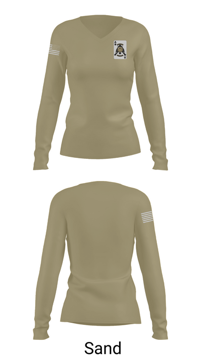Sniper Team 58955651 Women's Long Sleeve V-neck Shirt - 92
