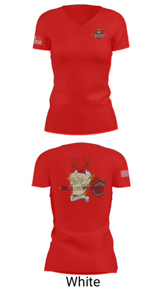 Women's Short Sleeve Vneck Shirt, 3rd Platoon, 642nd ESC, Army, Teamtime, Team time, sublimation, custom sports apparel, team uniforms, spirit wear, spiritwear, sports uniforms, custom shirts, team store, custom team store, fundraiser sports, apparel fundraiser