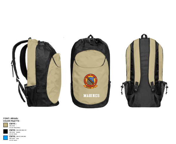 Gear Bag, MACS 24 ATC Detachment A, Marines, Teamtime, Team time, sublimation, custom sports apparel, team uniforms, spirit wear, spiritwear, sports uniforms, custom shirts, team store, custom team store, fundraiser sports, apparel fundraiser