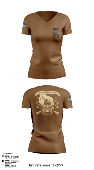 Womens Short Sleeve Vneck Shirt, 377th SMC, Army, Teamtime, Team time, sublimation, custom sports apparel, team uniforms, spirit wear, spiritwear, sports uniforms, custom shirts, team store, custom team store, fundraiser sports, apparel fundraiser