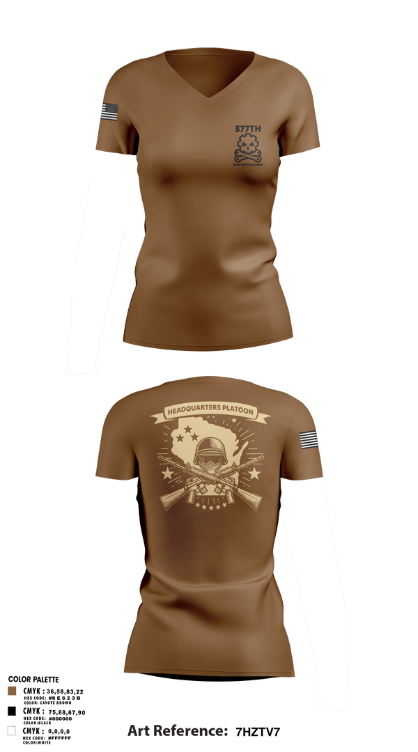 Womens Short Sleeve Vneck Shirt, 377th SMC, Army, Teamtime, Team time, sublimation, custom sports apparel, team uniforms, spirit wear, spiritwear, sports uniforms, custom shirts, team store, custom team store, fundraiser sports, apparel fundraiser