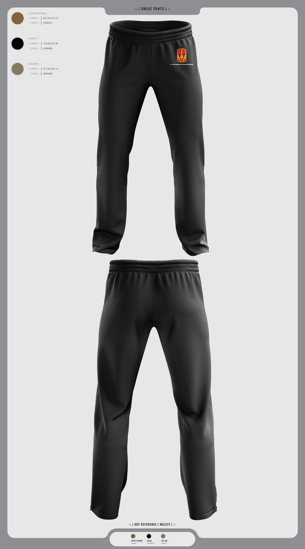 Sweatpants, 31st Air Defense Artillery Brigade, Army, Teamtime, Team time, sublimation, custom sports apparel, team uniforms, spirit wear, spiritwear, sports uniforms, custom shirts, team store, custom team store, fundraiser sports, apparel fundraiser