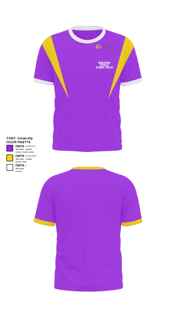 Short Sleeve Performance Shirt, Robinson Middle School Track, Track & Field, Teamtime, Team time, sublimation, custom sports apparel, team uniforms, spirit wear, spiritwear, sports uniforms, custom shirts, team store, custom team store, fundraiser sports, apparel fundraiser