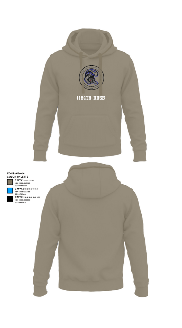 Hoodie, 1184th DDSB, Army, Teamtime, Team time, sublimation, custom sports apparel, team uniforms, spirit wear, spiritwear, sports uniforms, custom shirts, team store, custom team store, fundraiser sports, apparel fundraiser