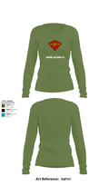 Marine Air Group 24 32391498 Women's Long Sleeve V-neck Shirt -1 42