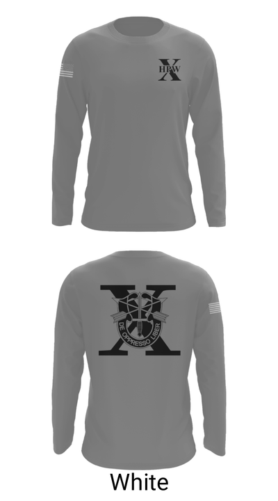 10th Special Forces HPW 55640979 Long Sleeve Performance Shirt - 4