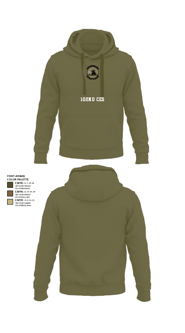 Hoodie, 102nd CES, Air Force, Teamtime, Team time, sublimation, custom sports apparel, team uniforms, spirit wear, spiritwear, sports uniforms, custom shirts, team store, custom team store, fundraiser sports, apparel fundraiser