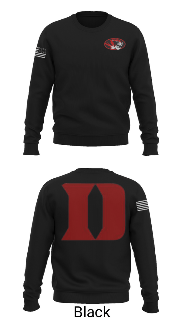 Crew Neck Sweatshirt, Duke High School Golf, Golf, Teamtime, Team time, sublimation, custom sports apparel, team uniforms, spirit wear, spiritwear, sports uniforms, custom shirts, team store, custom team store, fundraiser sports, apparel fundraiser