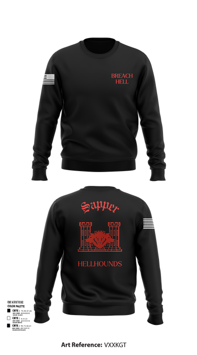 811th EN CO 58008246 Crew Neck Sweatshirt - 103