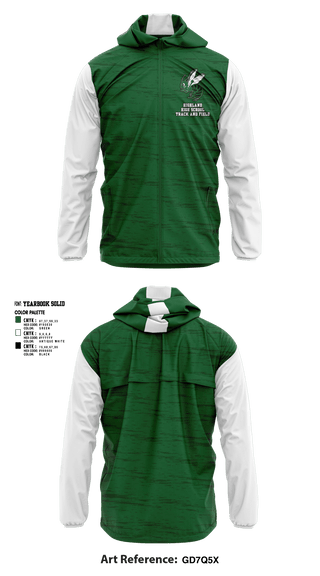 Windbreaker, Highland High School Track and Field, Track & Field, Teamtime, Team time, sublimation, custom sports apparel, team uniforms, spirit wear, spiritwear, sports uniforms, custom shirts, team store, custom team store, fundraiser sports, apparel fundraiser
